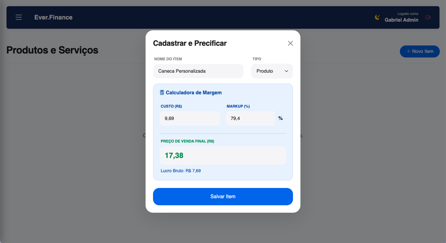 Precificação Ever.Finance